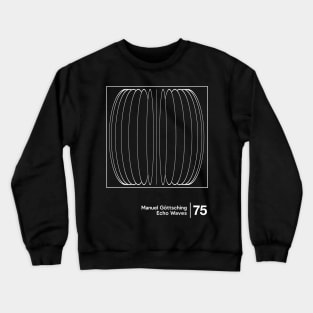 Echo Waves / Original Minimalist Graphic Design Crewneck Sweatshirt